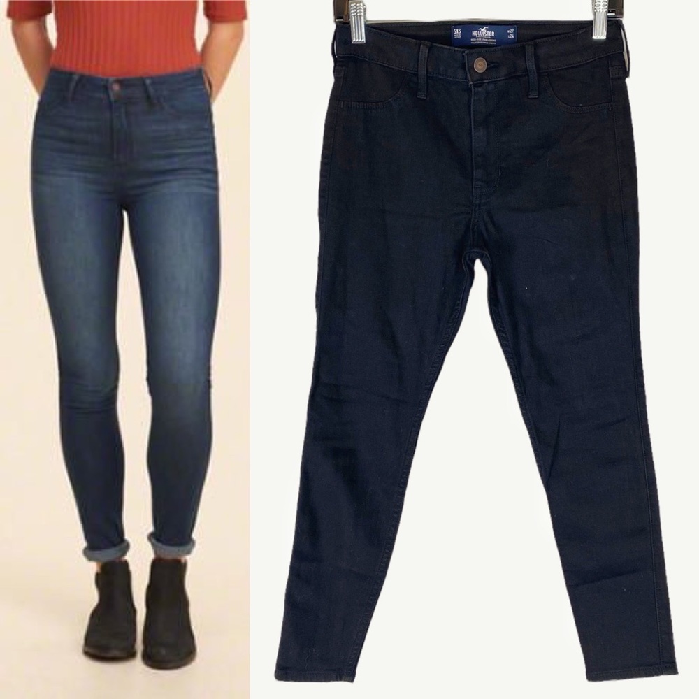 🌷 3/$30 Hollister Black High Rise Jean Legging Size 27